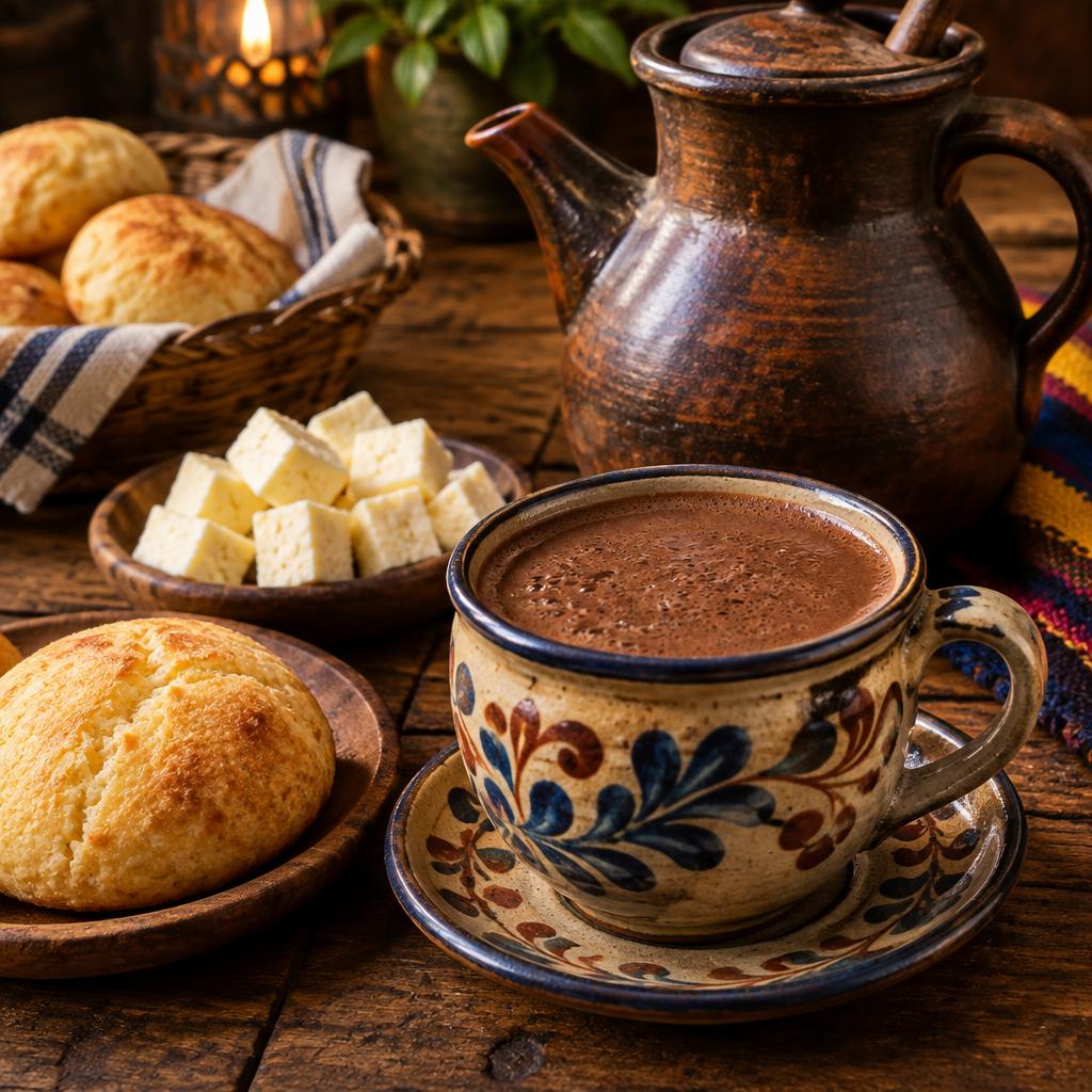 Chocolate santafereño con queso — imagen ilustrativa