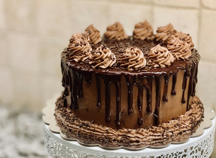Fotografía editorial de chocolate; imagen ilustrativa para Torta Pistocchi